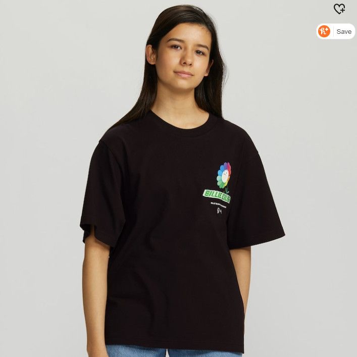 Billie Eilish Small Women's BILLIE EILISH TAKASHI MURAKAMI BLACK T-SHIRT Size S / US 4 / IT 40 - 3 Thumbnail