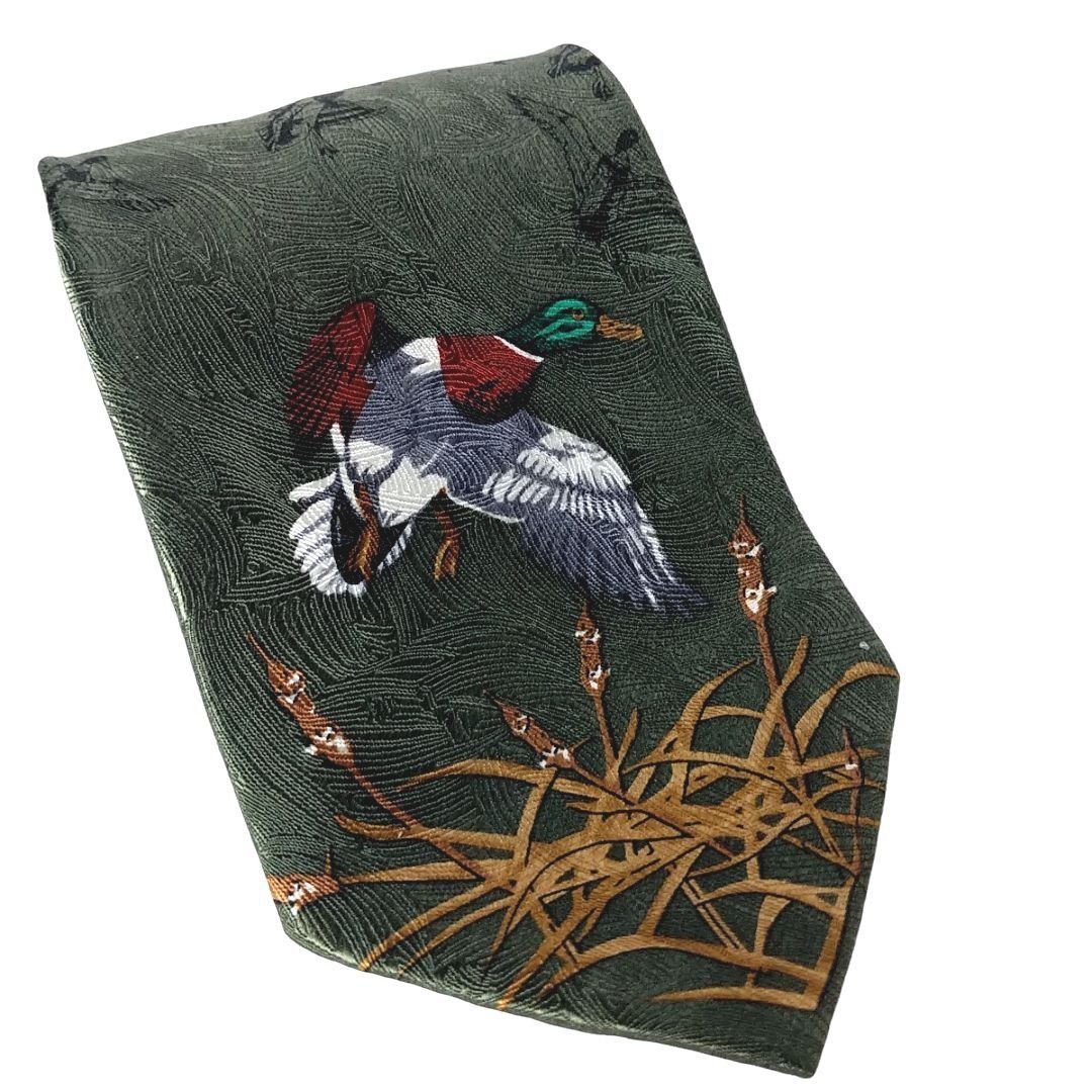 Cabelas Cabela's Mallard Duck Outdoor Hunting Marsh Water Fowl Tie ...