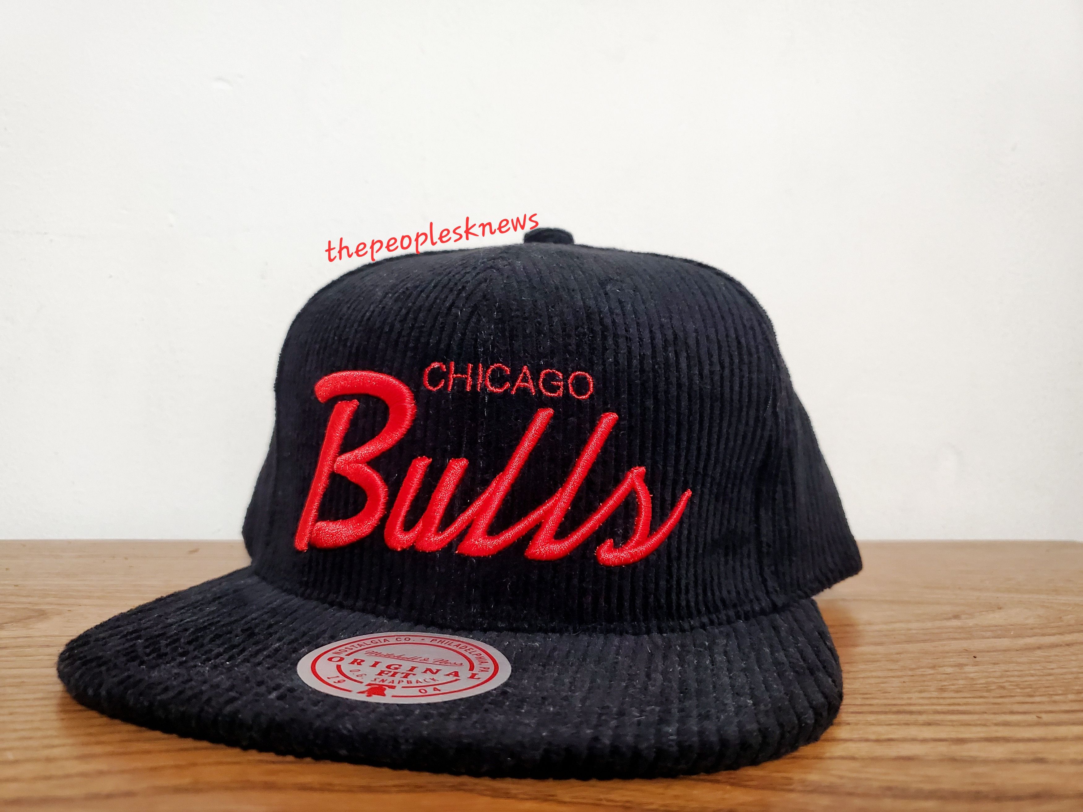 Mitchell & Ness Juice WRLD x Chicago Bulls Strapback Hat Red