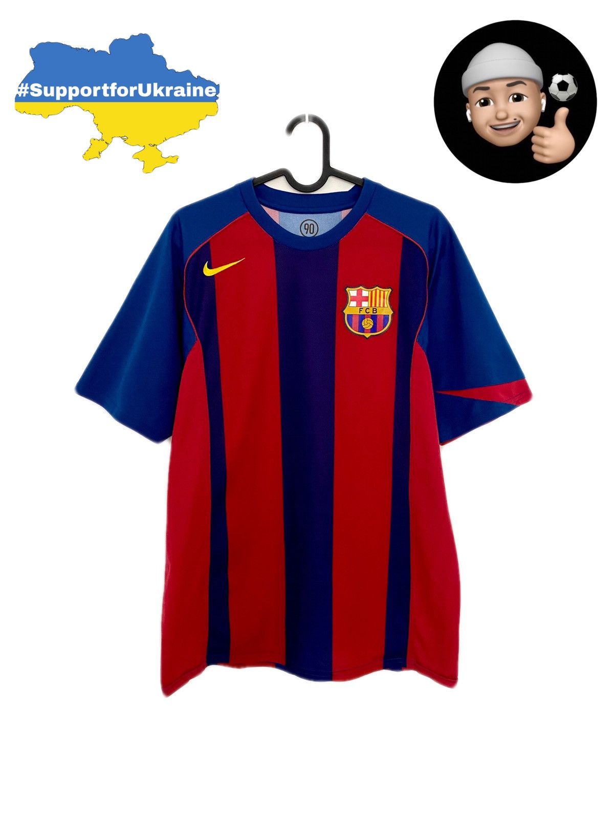 FCバルセロナ Nike 2004 2005 M 5/5 VINTAGE FC BARCELONA 2004 2005 HOME FOOTBALL JERSEY NIKE