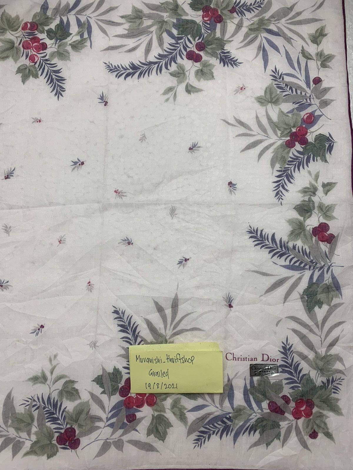 Christian Dior Monsieur Christian Dior Handkerchief / Neckerchief Size ONE SIZE - 4 Thumbnail