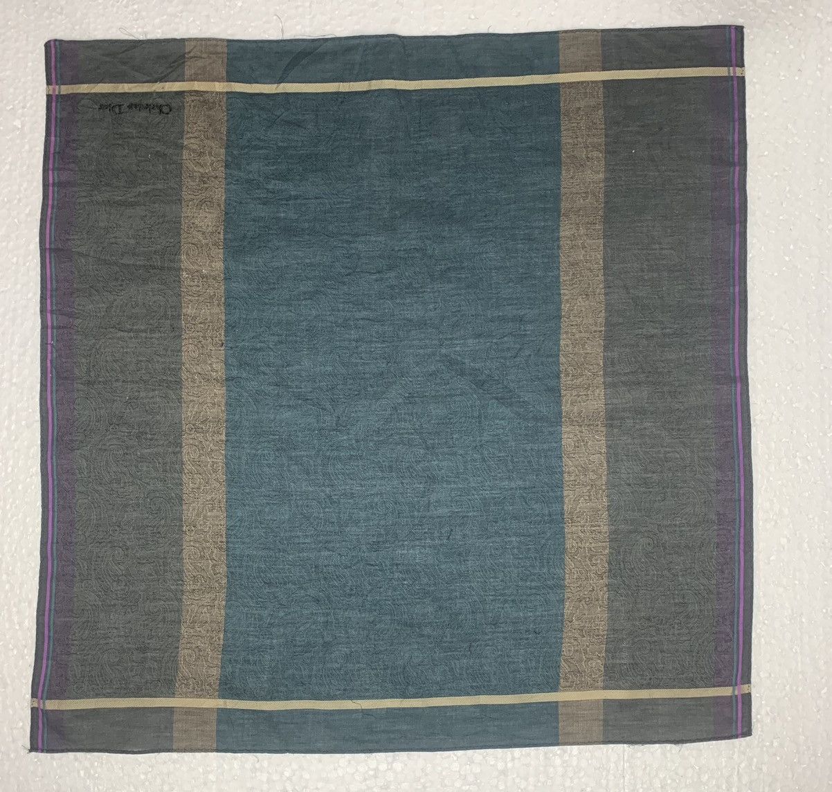 Christian Dior Monsieur Christian Dior Paisley Handkerchief/Neckerchief/Bandana Size ONE SIZE - 4 Thumbnail
