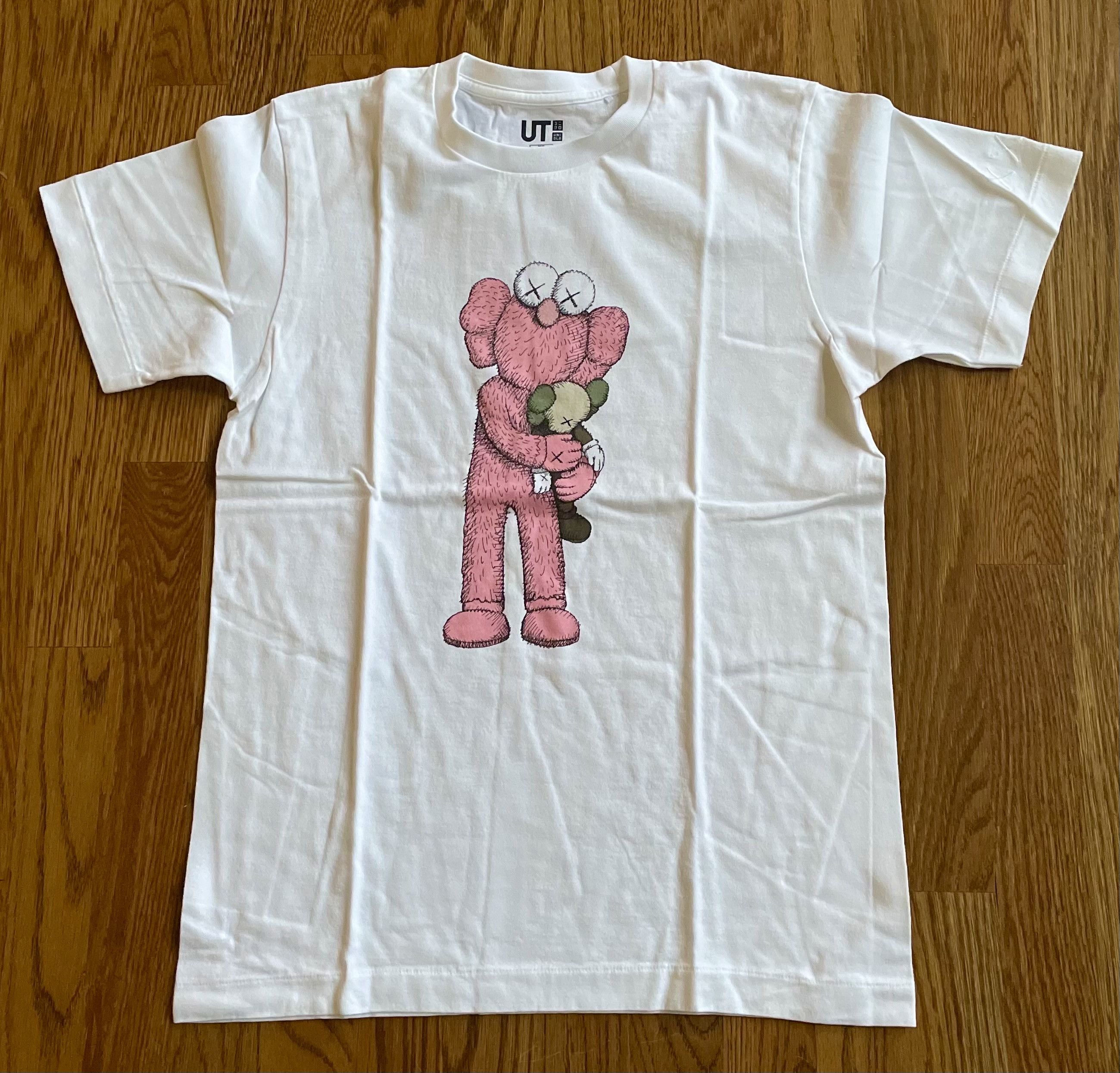 Kaws × Uniqlo 2XS XXS UT White Pink BFF Tee Shirt Plush Figure First Size US XXS / EU 40 - 1 Thumbnail
