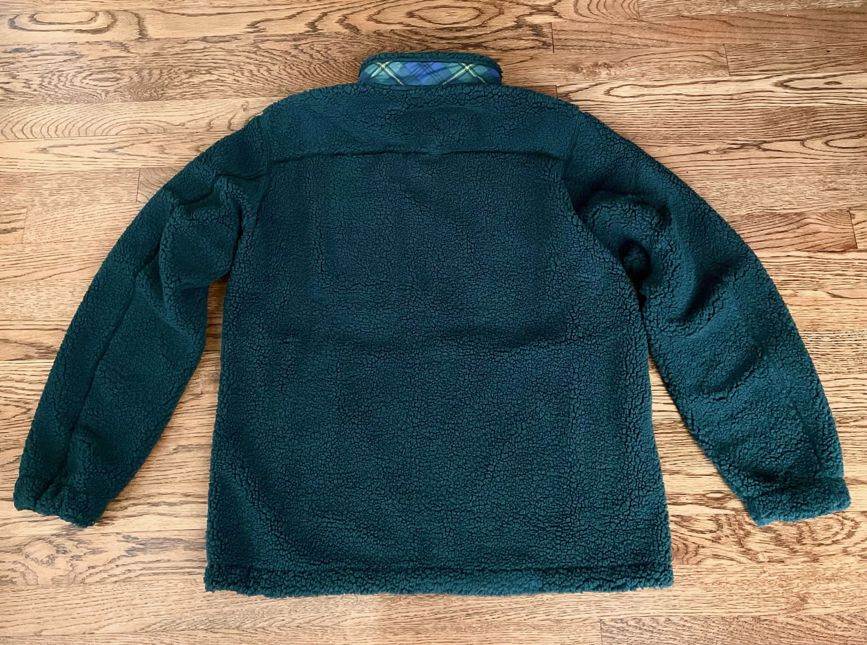 JW Anderson × Uniqlo Small Green Olive Fleece Jacket Pile-Lined Full-Zip Coat Size US S / EU 44-46 / 1 - 2 Thumbnail