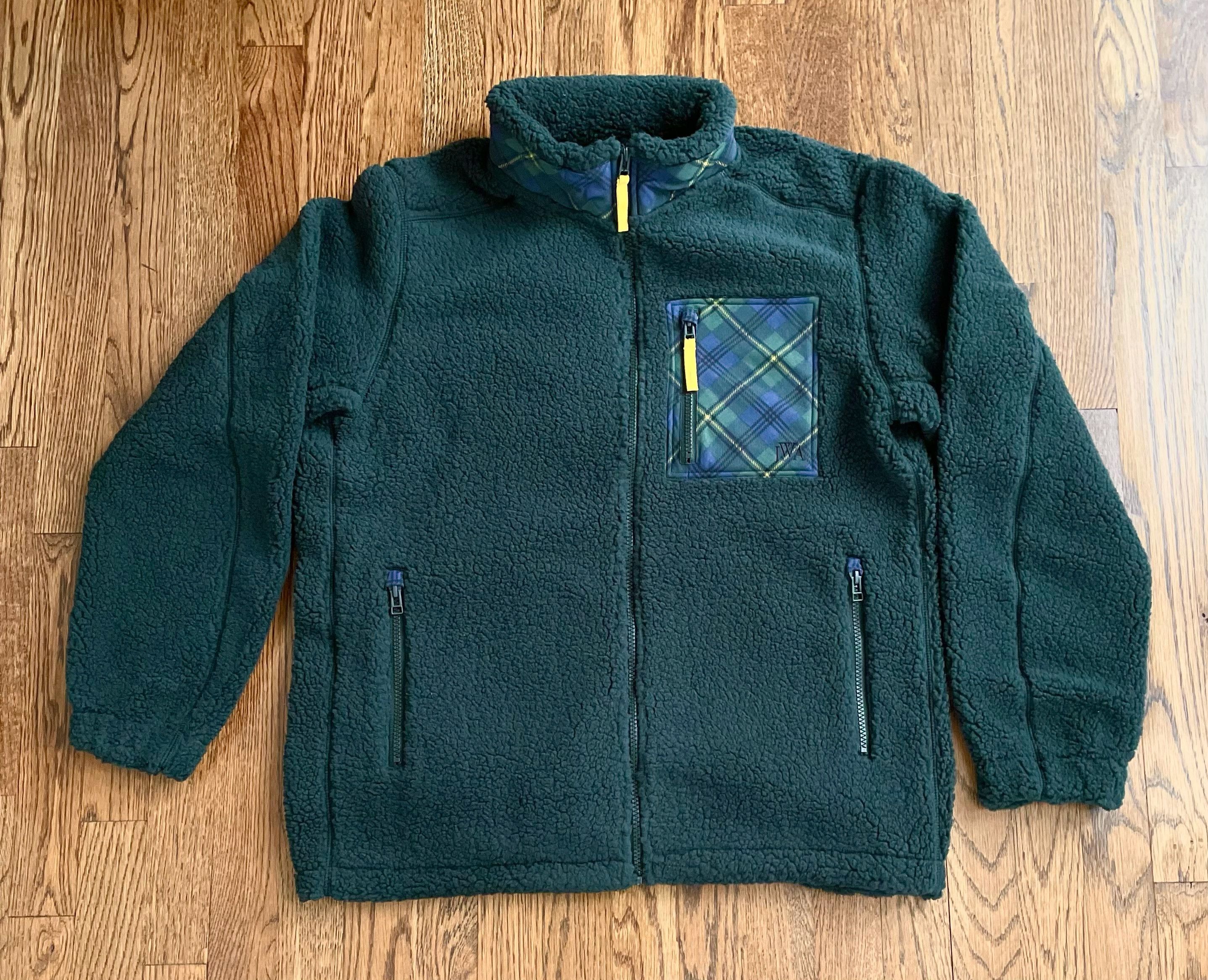 JW Anderson × Uniqlo Small Green Olive Fleece Jacket Pile-Lined Full-Zip Coat Size US S / EU 44-46 / 1 - 1 Thumbnail