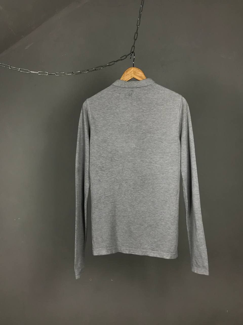 Allsaints Allsaints luxury streetwear gray polo longsleeve Size US S / EU 44-46 / 1 - 7 Thumbnail