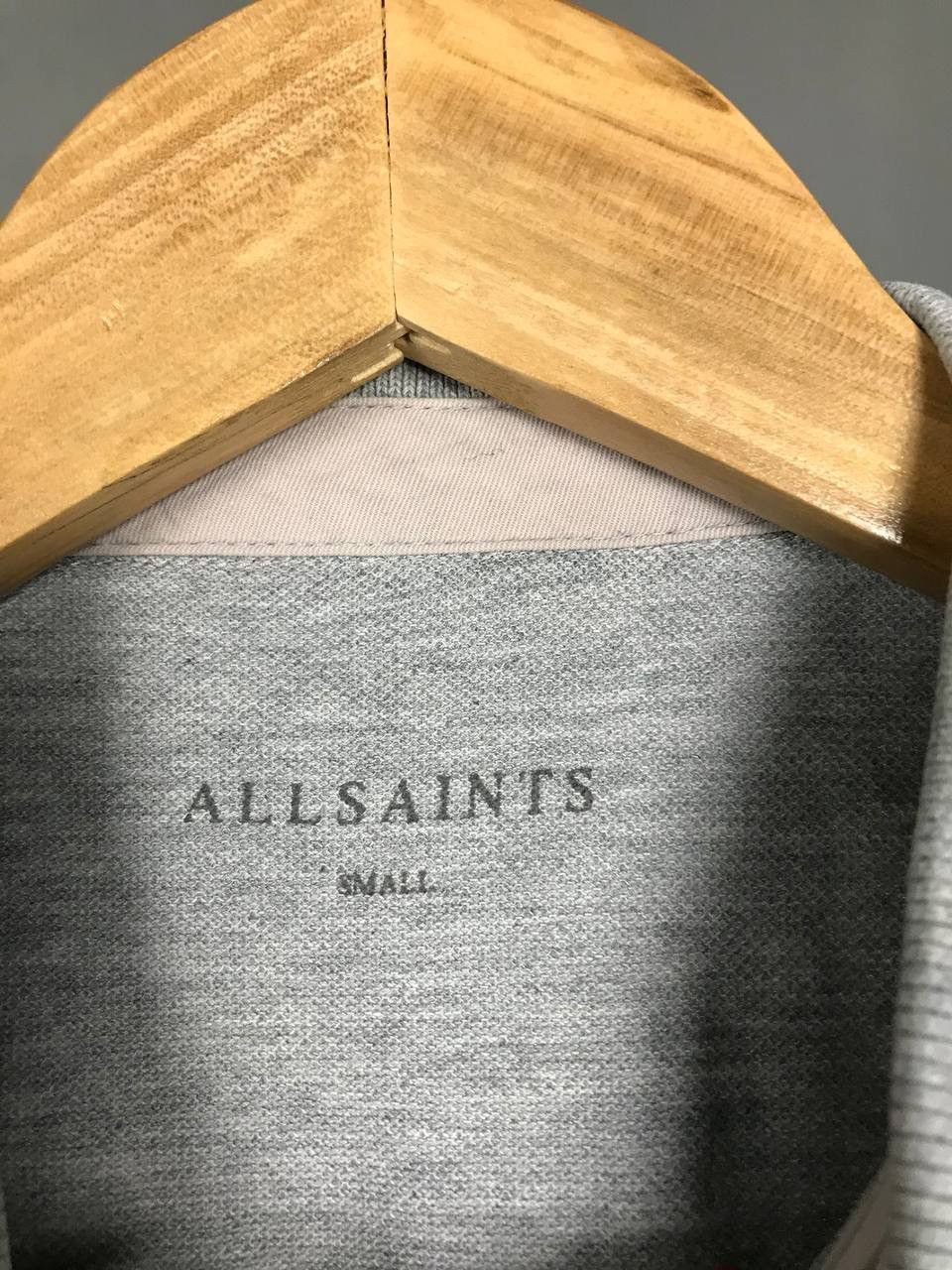 Allsaints Allsaints luxury streetwear gray polo longsleeve Size US S / EU 44-46 / 1 - 4 Thumbnail