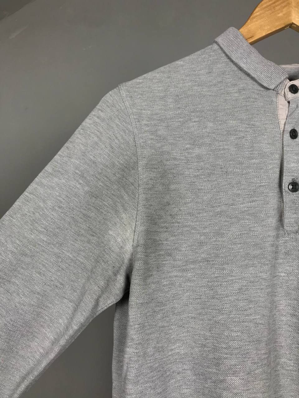 Allsaints Allsaints luxury streetwear gray polo longsleeve Size US S / EU 44-46 / 1 - 9 Thumbnail