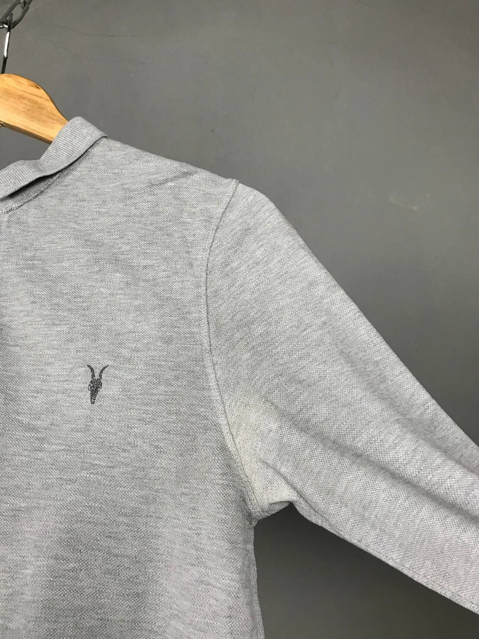 Allsaints Allsaints luxury streetwear gray polo longsleeve Size US S / EU 44-46 / 1 - 10 Thumbnail