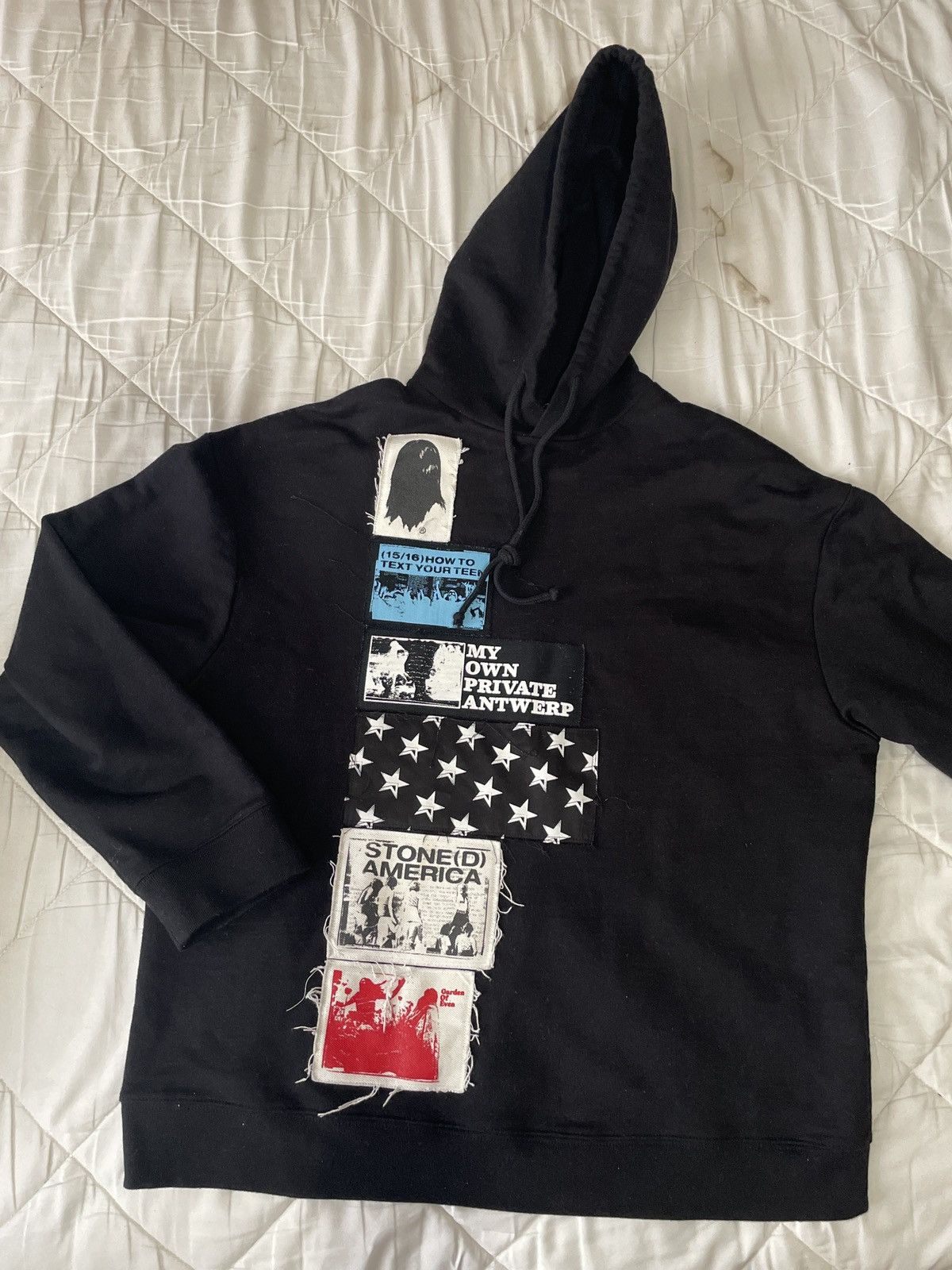 Raf Simons Raf Simons patch hoodie Grailed