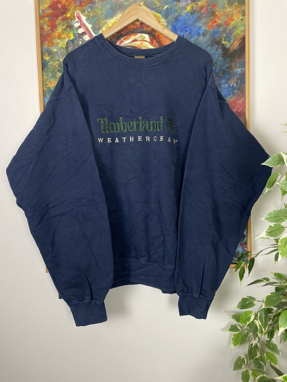 Timberland Timberland Vintage 90s Embroided Logo Oversize Crewneck ...