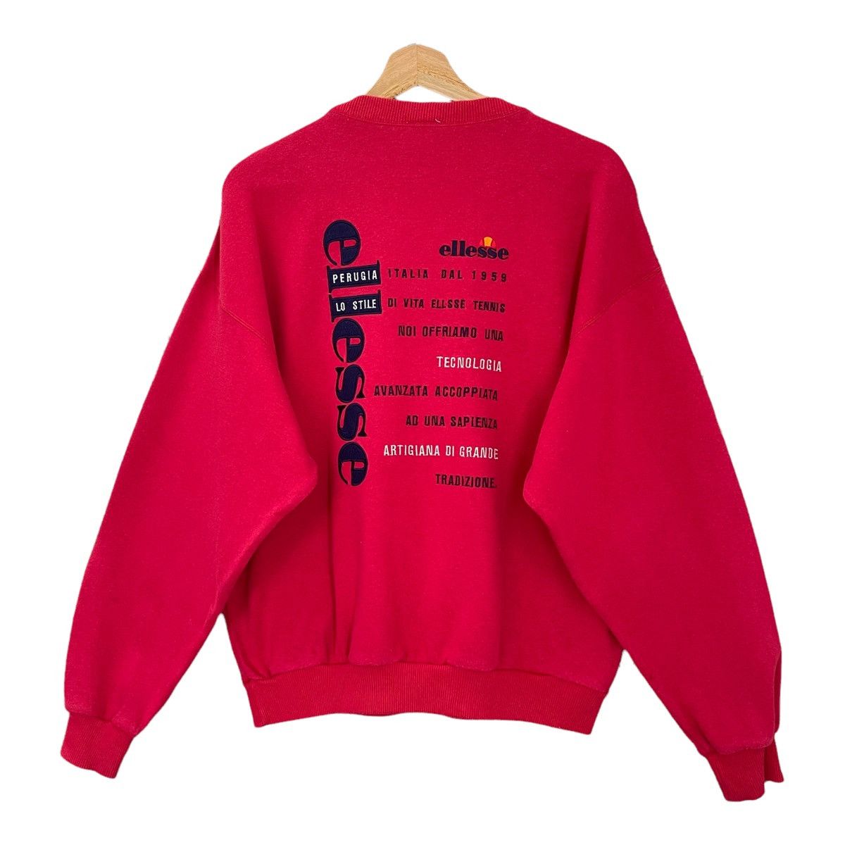 Ellesse Vintage 90s Ellesse Big Logo Crewneck Sweatshirt Size M Size US M / EU 48-50 / 2 - 3 Thumbnail