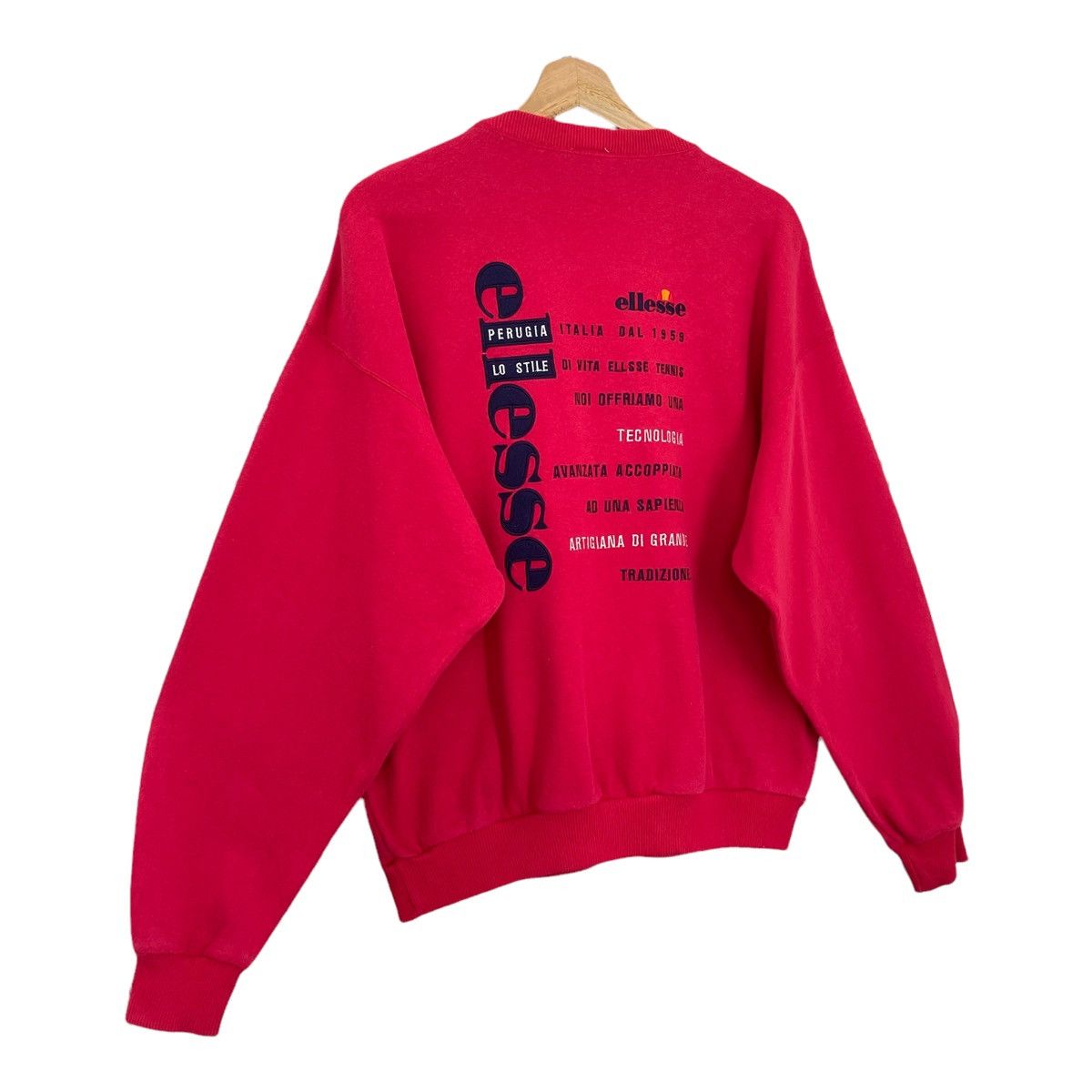 Ellesse Vintage 90s Ellesse Big Logo Crewneck Sweatshirt Size M Size US M / EU 48-50 / 2 - 2 Thumbnail
