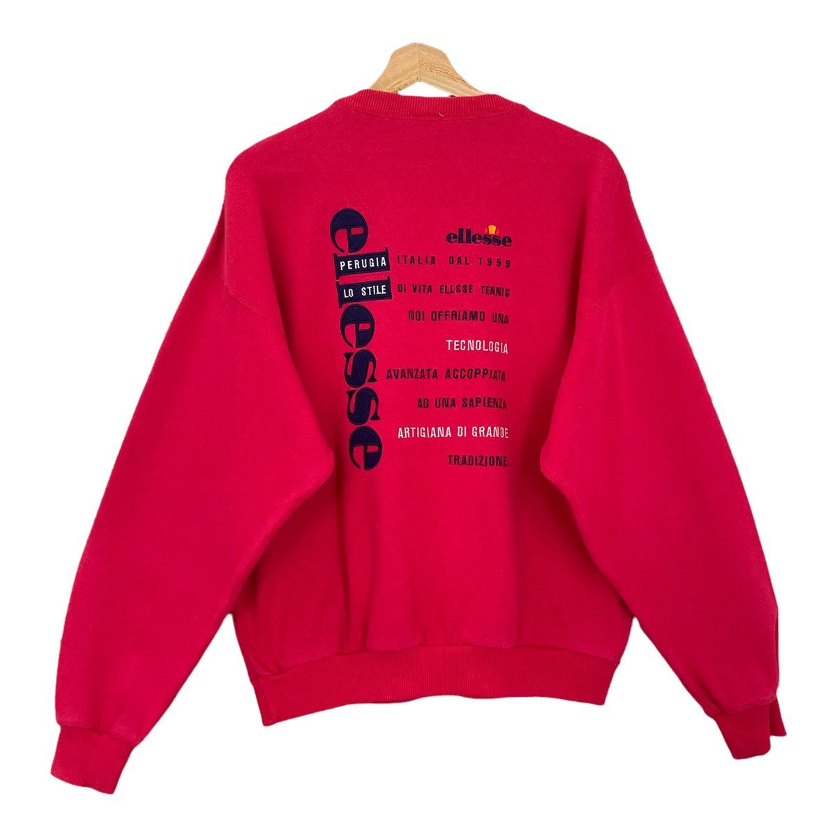 Ellesse Vintage 90s Ellesse Big Logo Crewneck Sweatshirt Size M Size US M / EU 48-50 / 2 - 1 Thumbnail