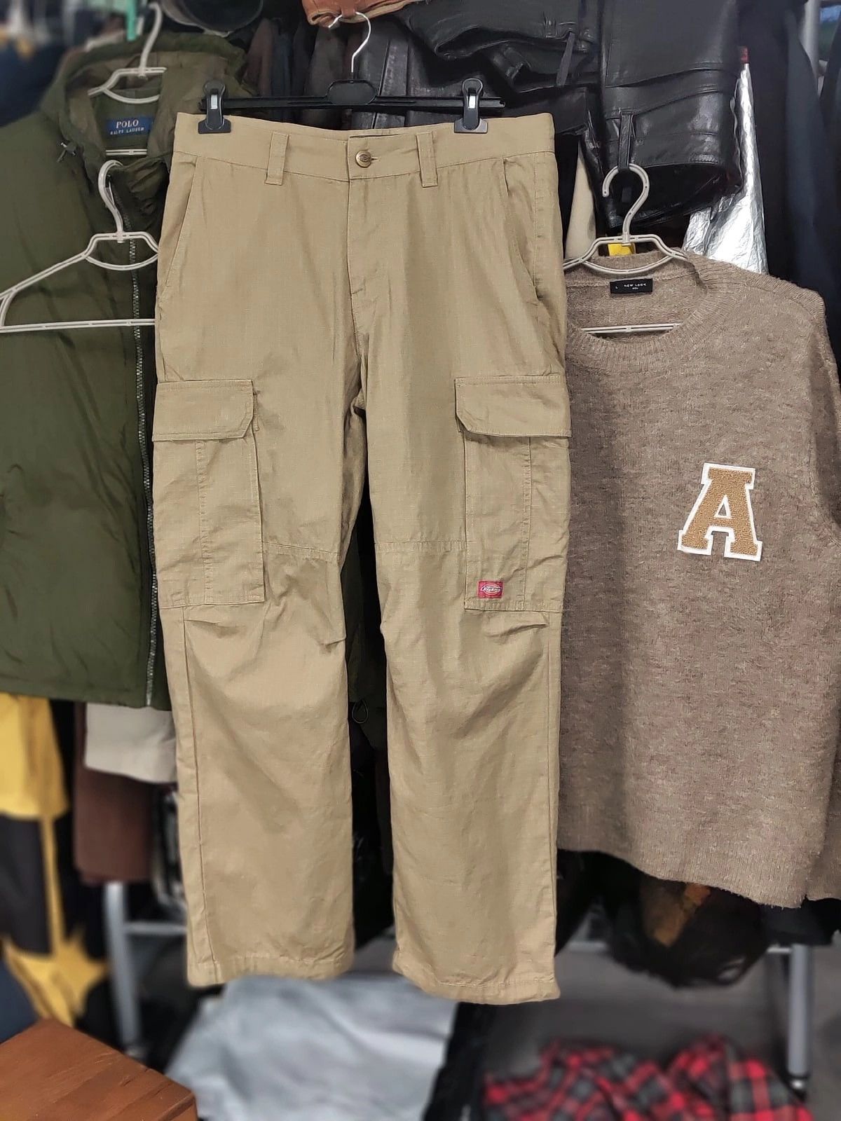 Dickies Vintage Dickies Fort Worth Beige Ripstop Cargo Pants Travis Size US 33 - 21 Thumbnail