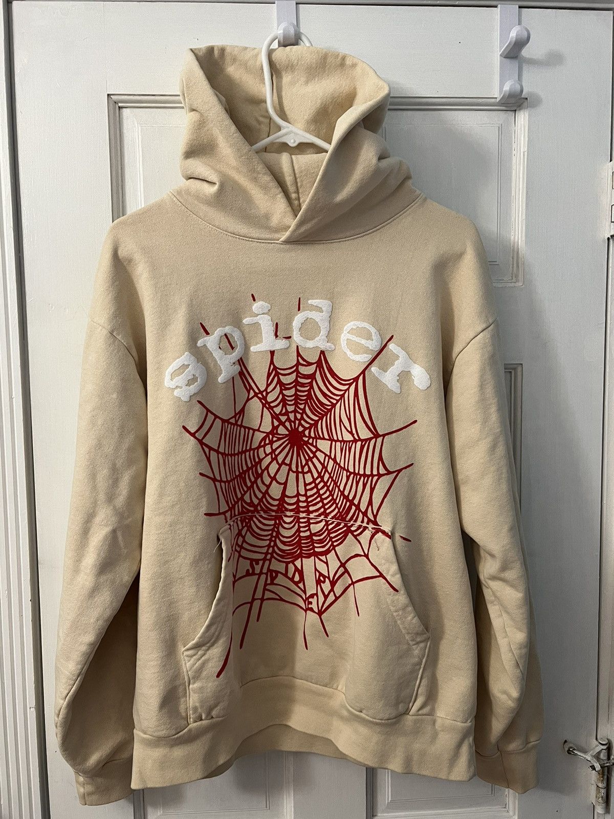 Spider Worldwide VERY RARE Spider hoodie tan | Grailed