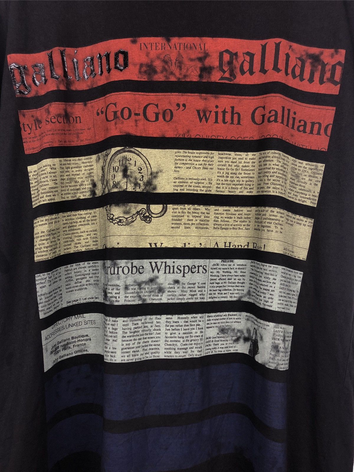 John Galliano Galliano Newspaper Tshirt Size US XL / EU 56 / 4 - 3 Thumbnail