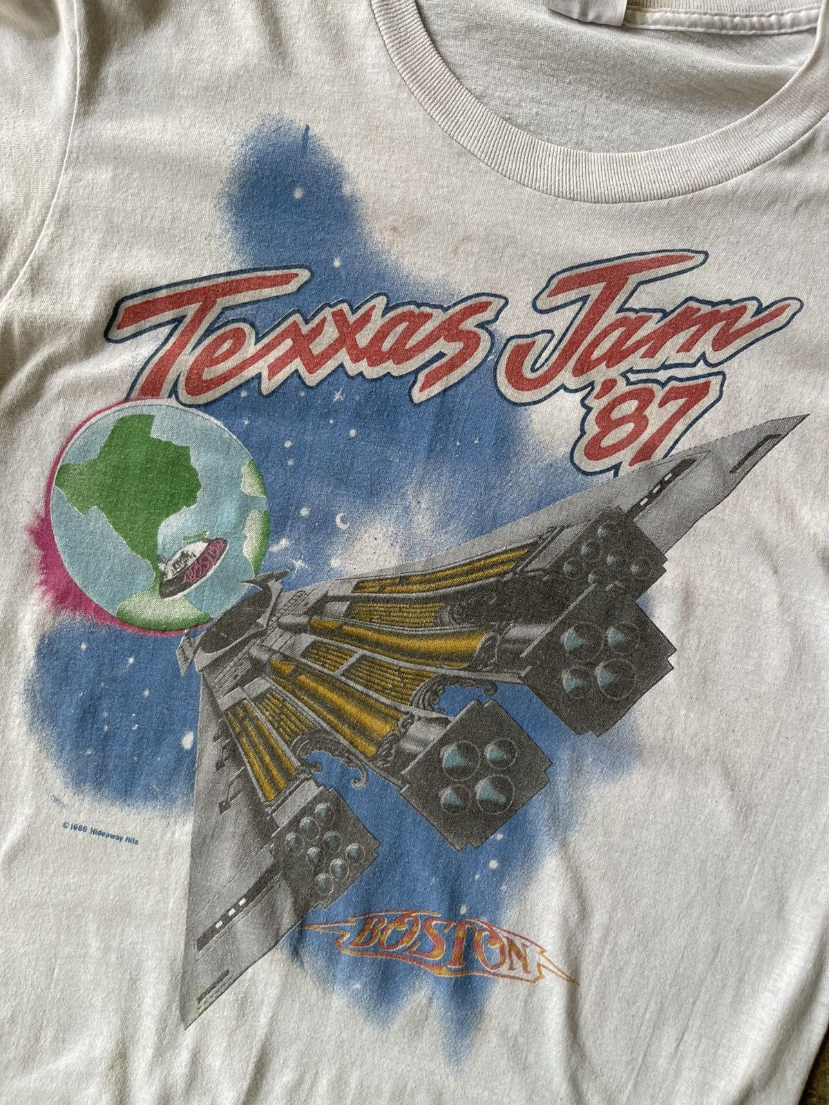 Band Tees × HIDEAWAYS Vintage Texxas Jam 87 Boston Single stitch tee Size US L / EU 52-54 / 3 - 3 Thumbnail