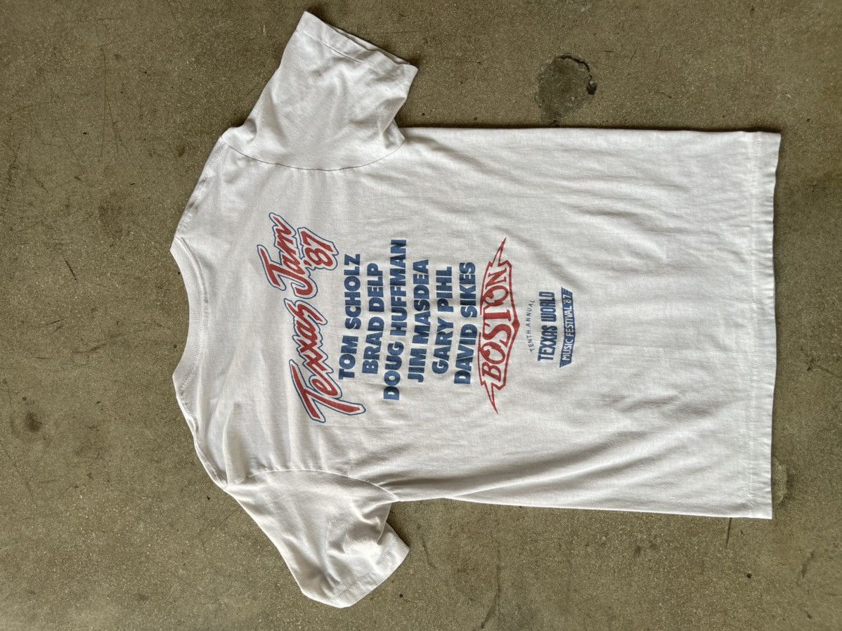 Band Tees × HIDEAWAYS Vintage Texxas Jam 87 Boston Single stitch tee Size US L / EU 52-54 / 3 - 6 Thumbnail