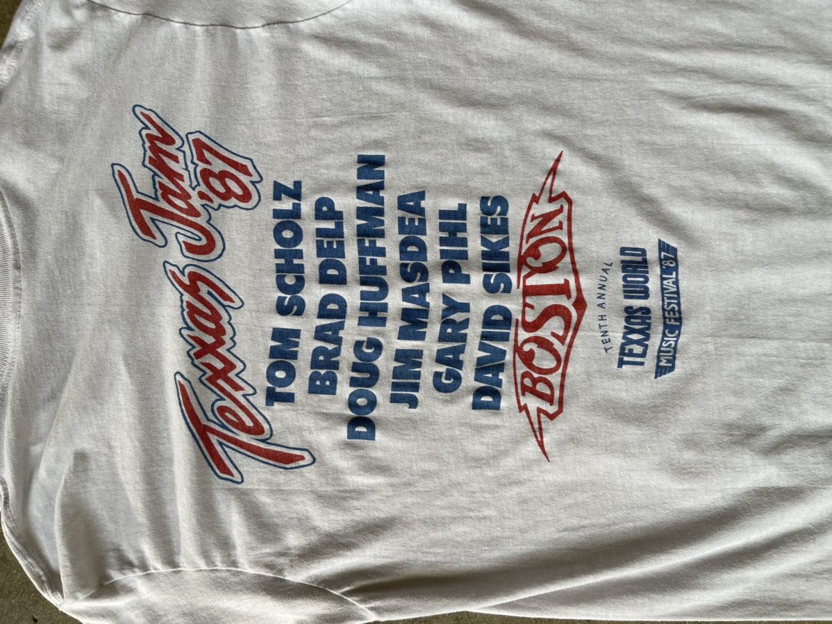 Band Tees × HIDEAWAYS Vintage Texxas Jam 87 Boston Single stitch tee Size US L / EU 52-54 / 3 - 7 Thumbnail
