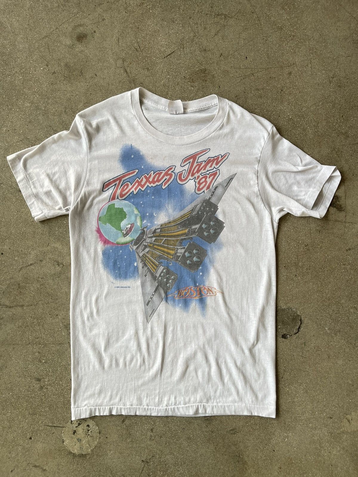 Band Tees × HIDEAWAYS Vintage Texxas Jam 87 Boston Single stitch tee Size US L / EU 52-54 / 3 - 1 Thumbnail