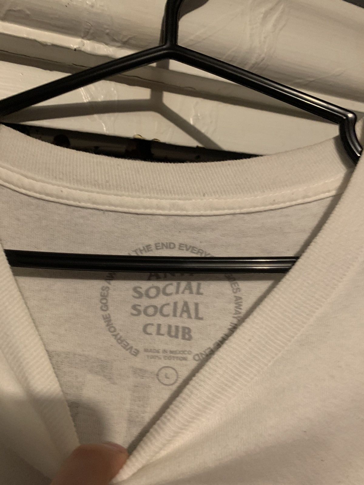 Anti Social Social Club Anti Social Social Club Thank God Tee White Size US L / EU 52-54 / 3 - 7 Thumbnail