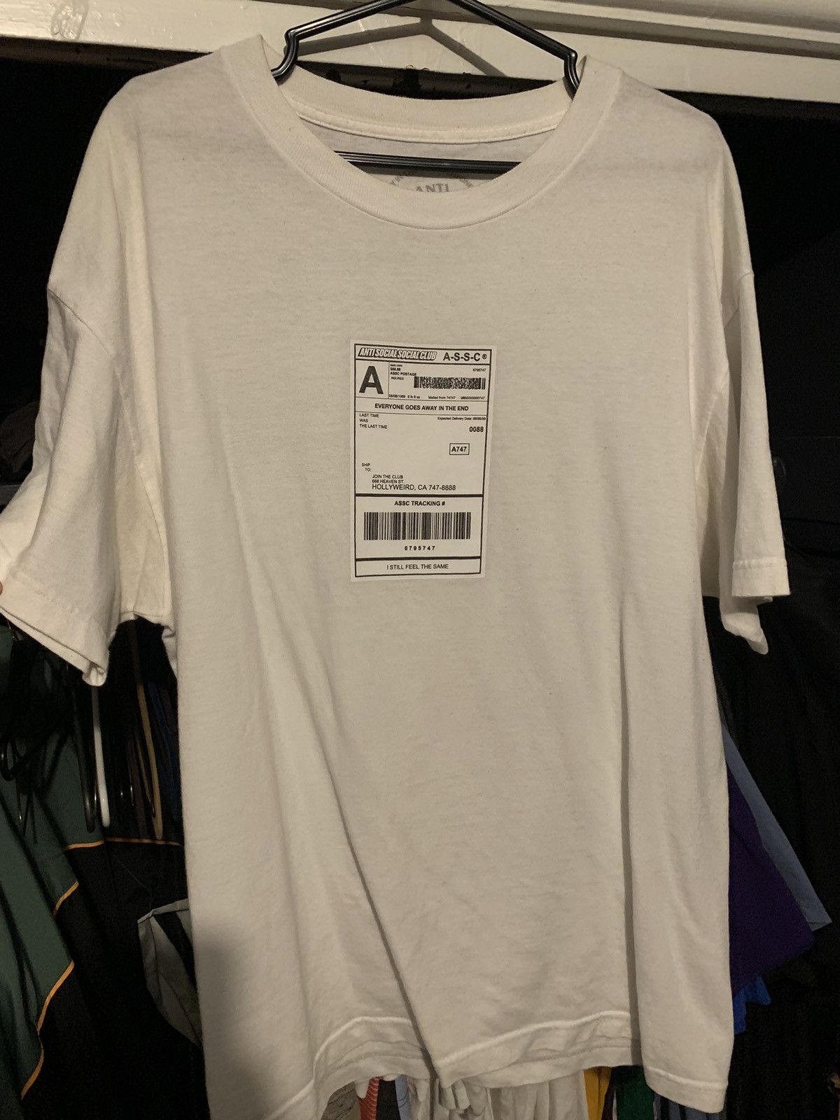Anti Social Social Club Anti Social Social Club Thank God Tee White Size US L / EU 52-54 / 3 - 5 Thumbnail