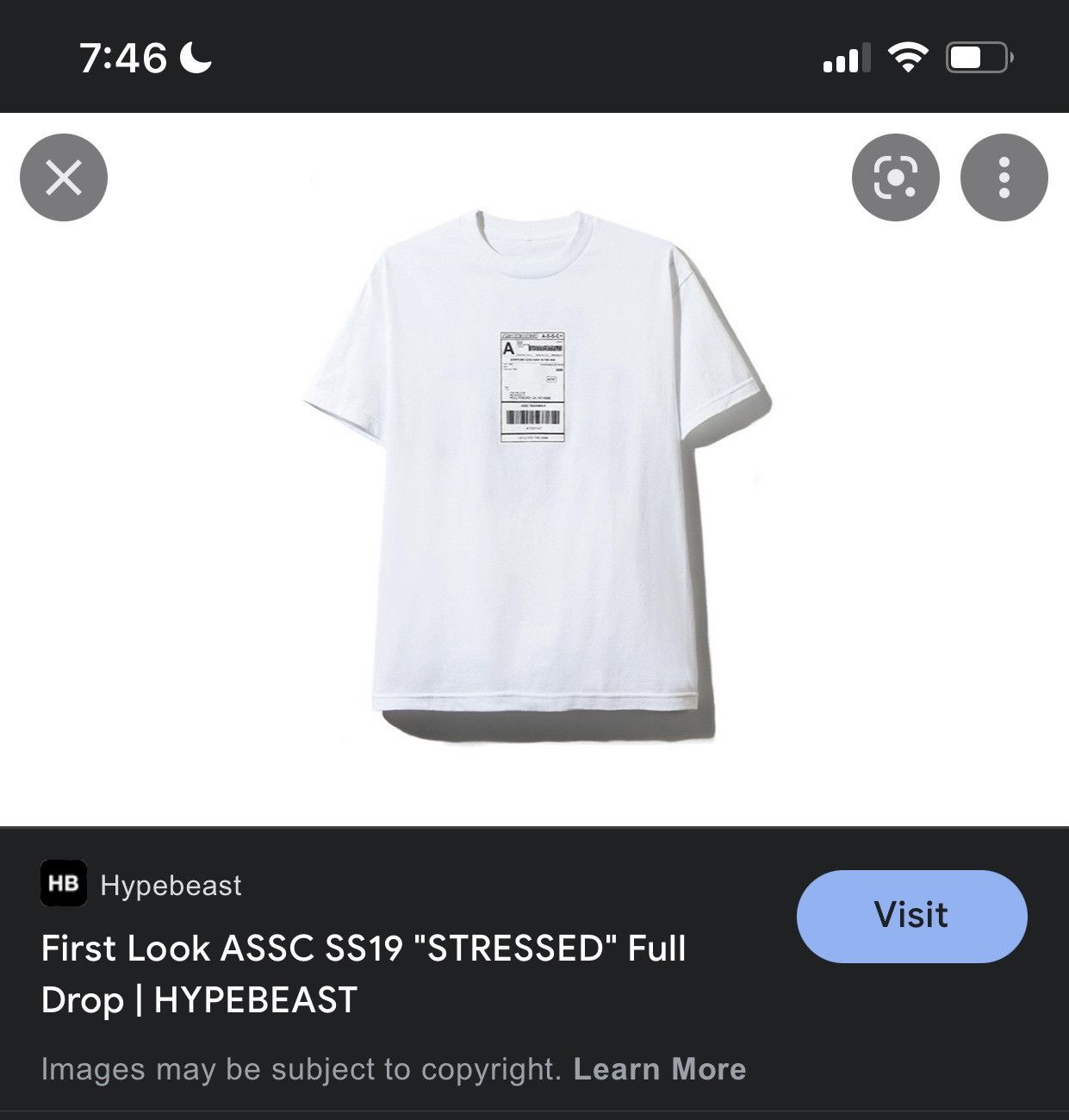 Anti Social Social Club Anti Social Social Club Thank God Tee White Size US L / EU 52-54 / 3 - 9 Thumbnail