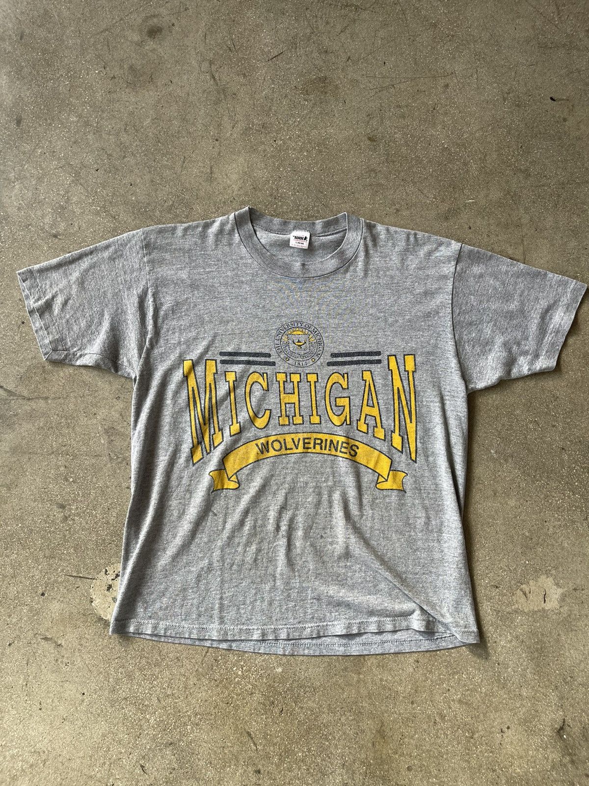 Vintage 80s university of Michigan wolverines Ivy tee Size US L / EU 52-54 / 3 - 1 Thumbnail