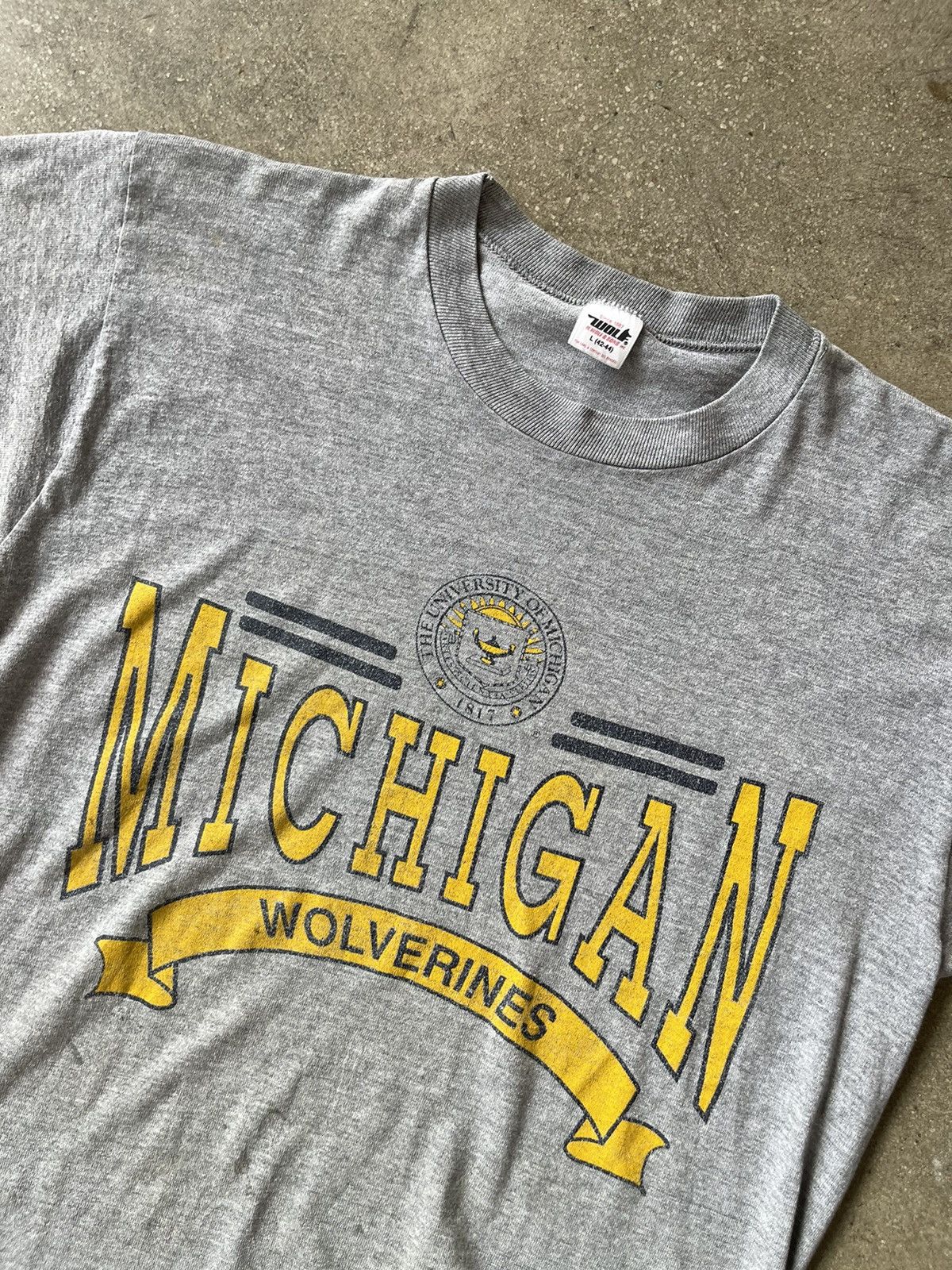 Vintage 80s university of Michigan wolverines Ivy tee Size US L / EU 52-54 / 3 - 2 Thumbnail
