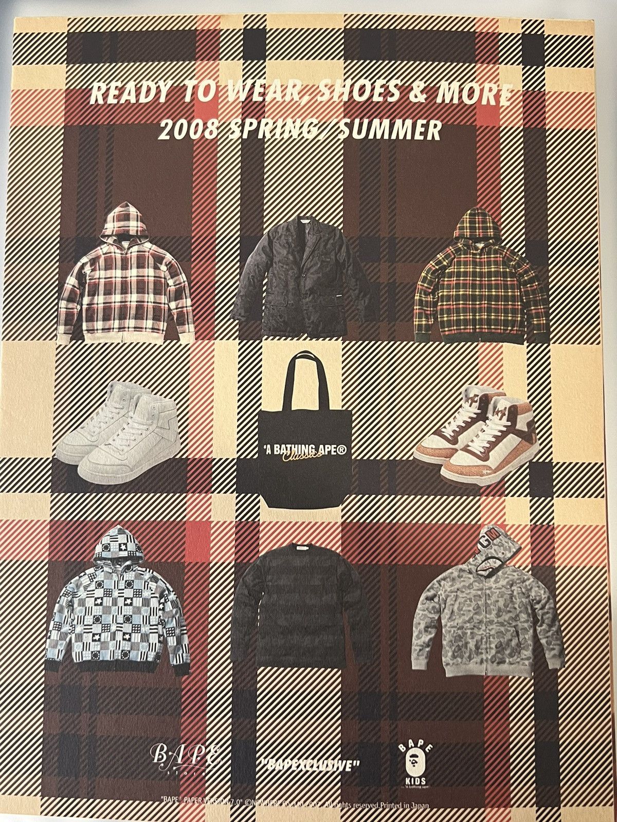 Bape BAPE Girl Poster Isetan Plaid Japan A Bathing Ape Size ONE SIZE - 11 Thumbnail