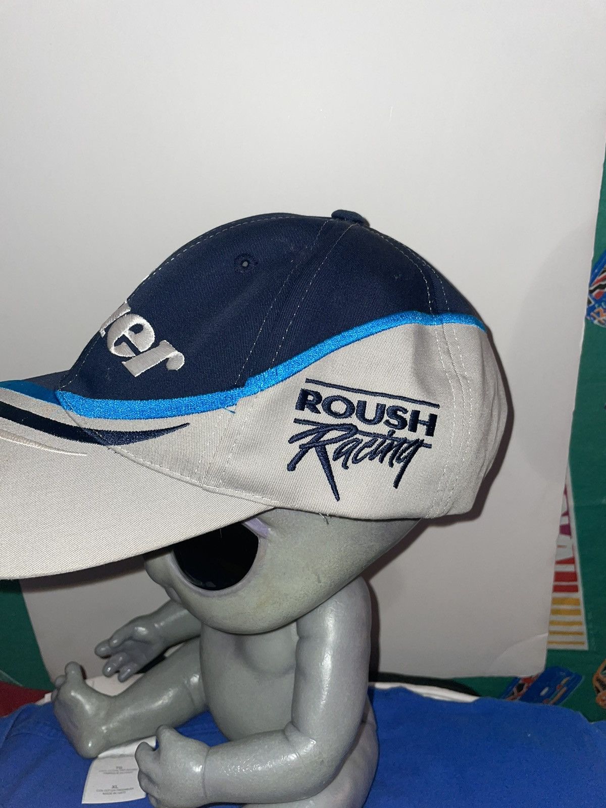 NASCAR 2002 Vintage Mark Martin Pfizer Velcro Strapback Hat NASCAR Size ONE SIZE - 3 Thumbnail