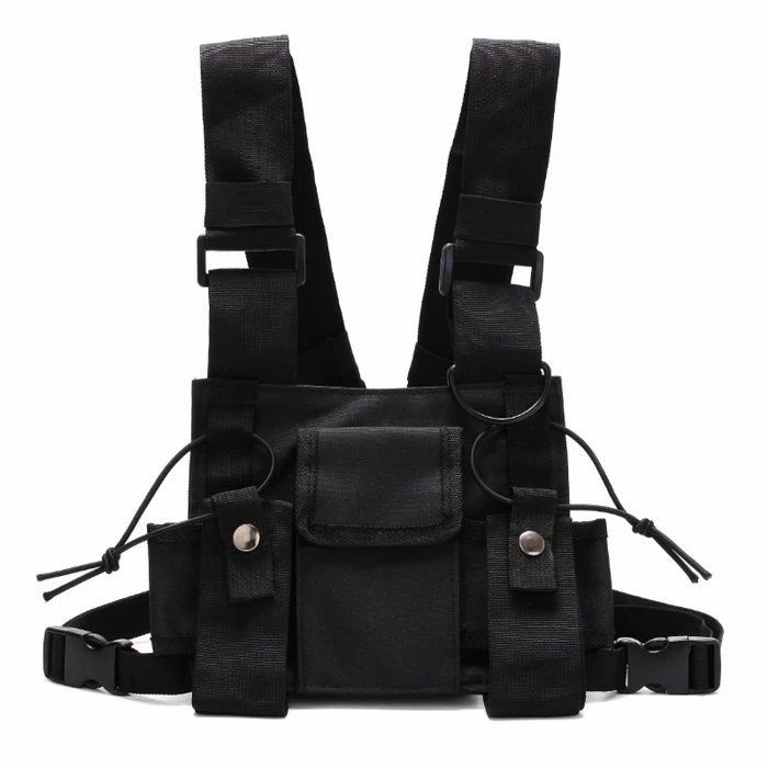 Vintage Black Tactical Military Chest Rig Shoulder Bag Size US L / EU 52-54 / 3 - 1 Preview