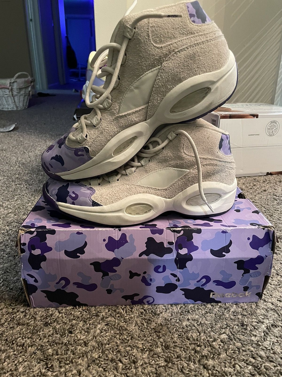 Reebok Reebok Question Mid Cam Ron Fleebok Grailed