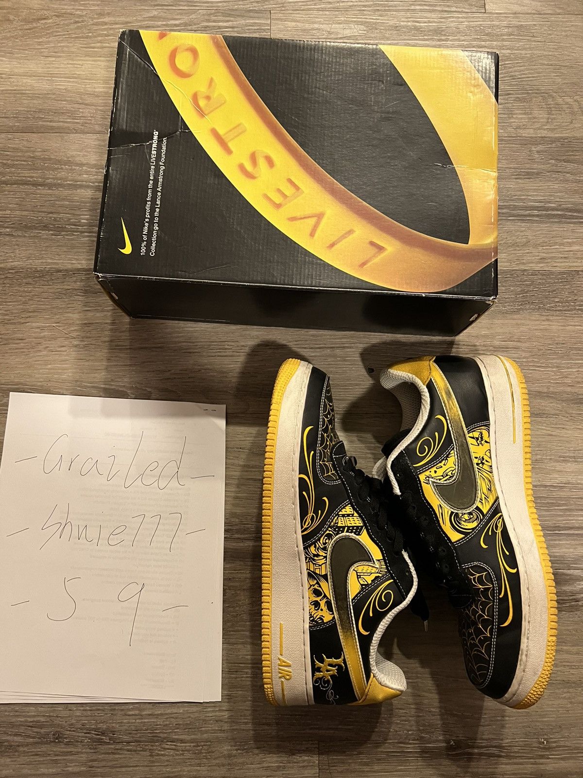 Air force 1 livestrong clearance