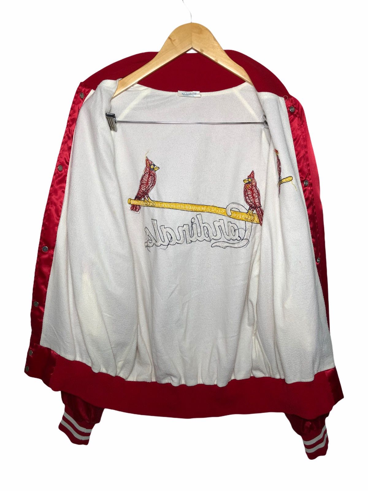MLB × Vintage Vintage westark Mlb cardinal Varsity jacket Size US XL / EU 56 / 4 - 3 Thumbnail