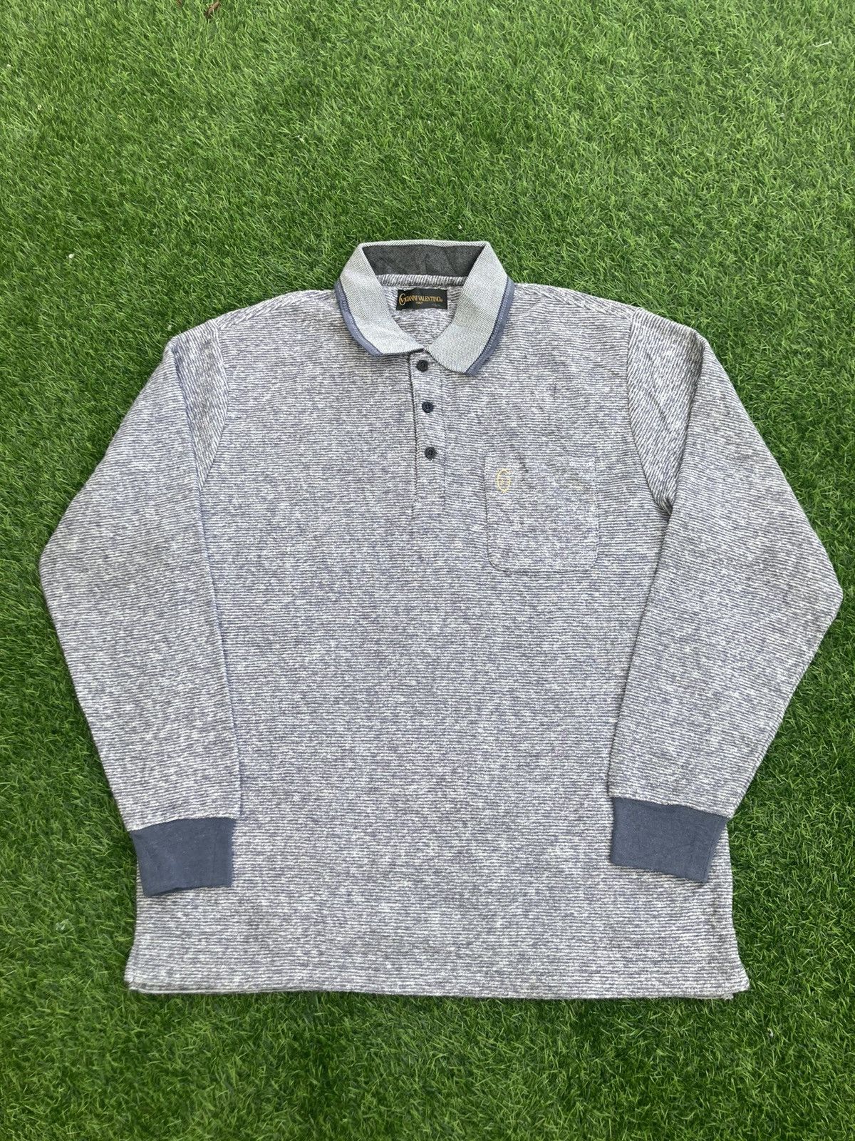 Designer GIANNI VALENTINO LONG SLEEVE POLOS Size US L / EU 52-54 / 3 - 1 Thumbnail