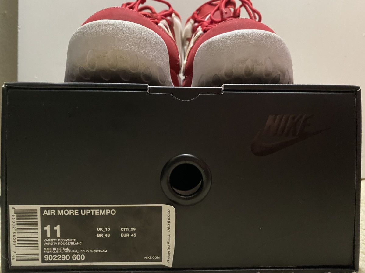 Nike × Supreme Air More Uptempo Red High 2017 Suptempo Size US 11 / EU 44 - 10 Thumbnail