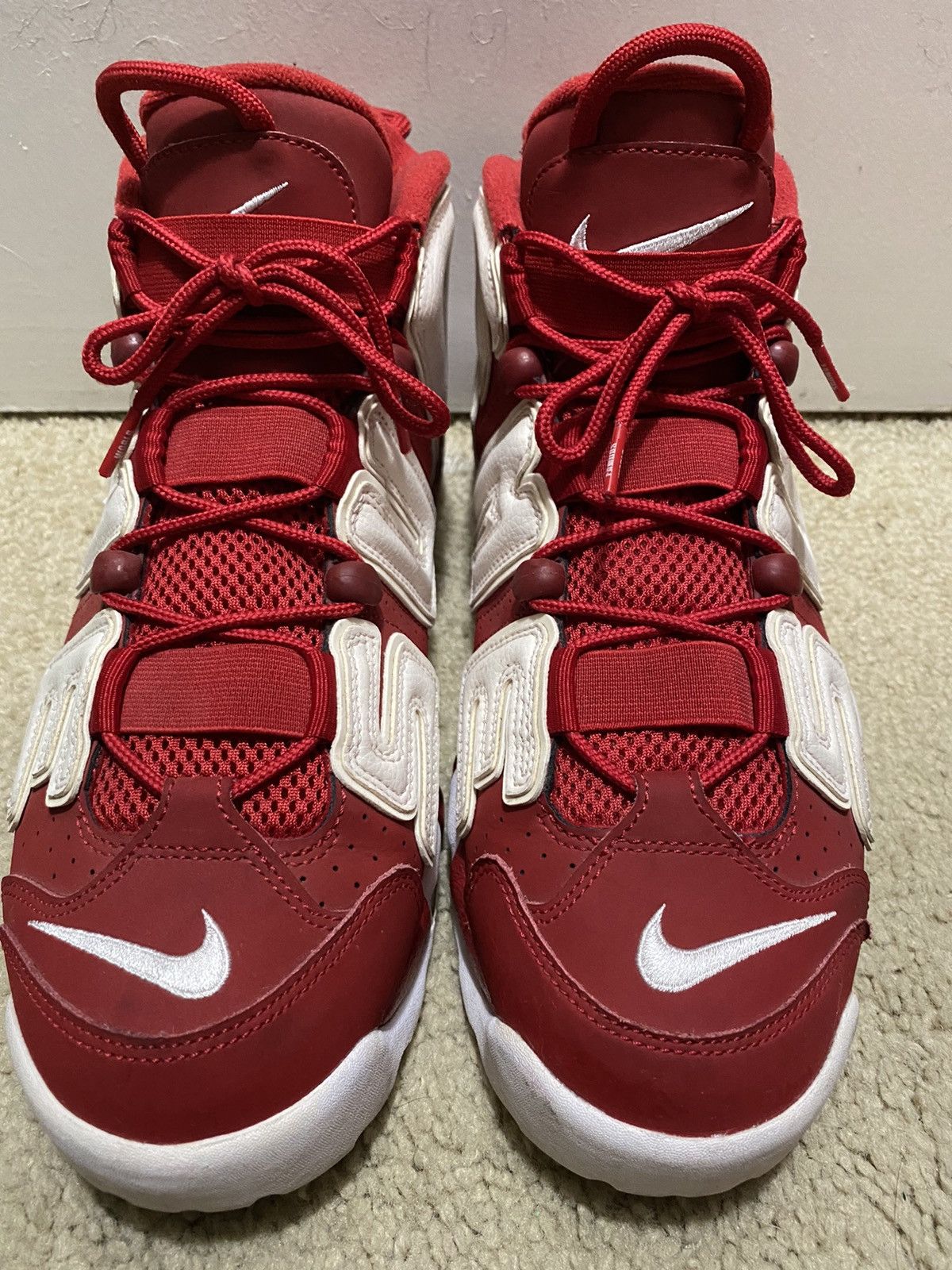 Nike × Supreme Air More Uptempo Red High 2017 Suptempo Size US 11 / EU 44 - 4 Thumbnail
