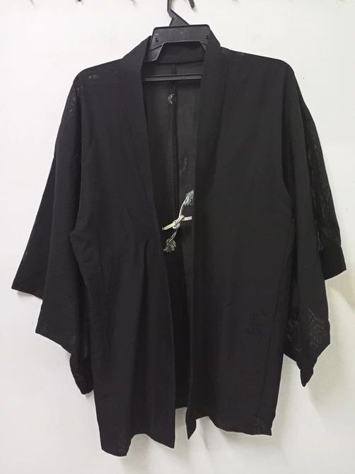 Japanese Brand × Vintage Vintage Japananese Black Kimono Size US S / EU 44-46 / 1 - 1 Thumbnail
