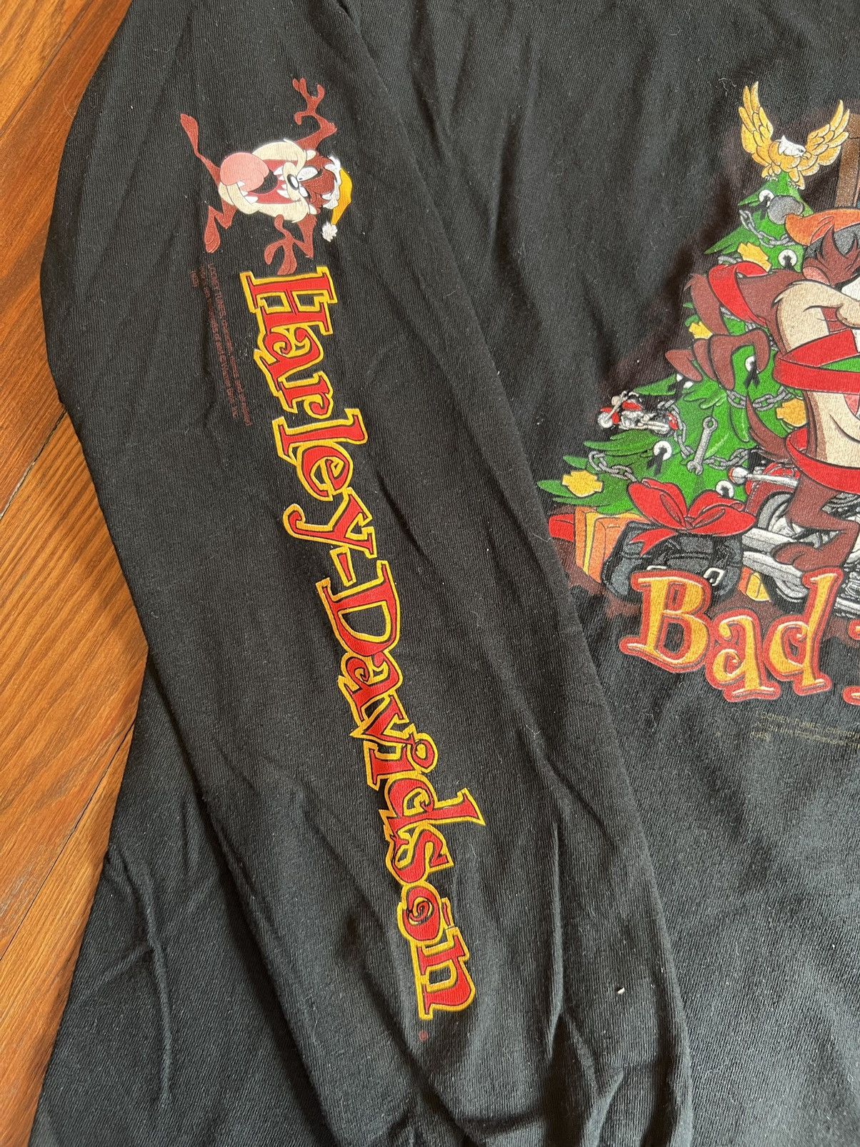 Vintage Vintage Harley Davidson Taz Looney Tunes Bad Boy Long Sleeve Size US XXL / EU 58 / 5 - 4 Thumbnail