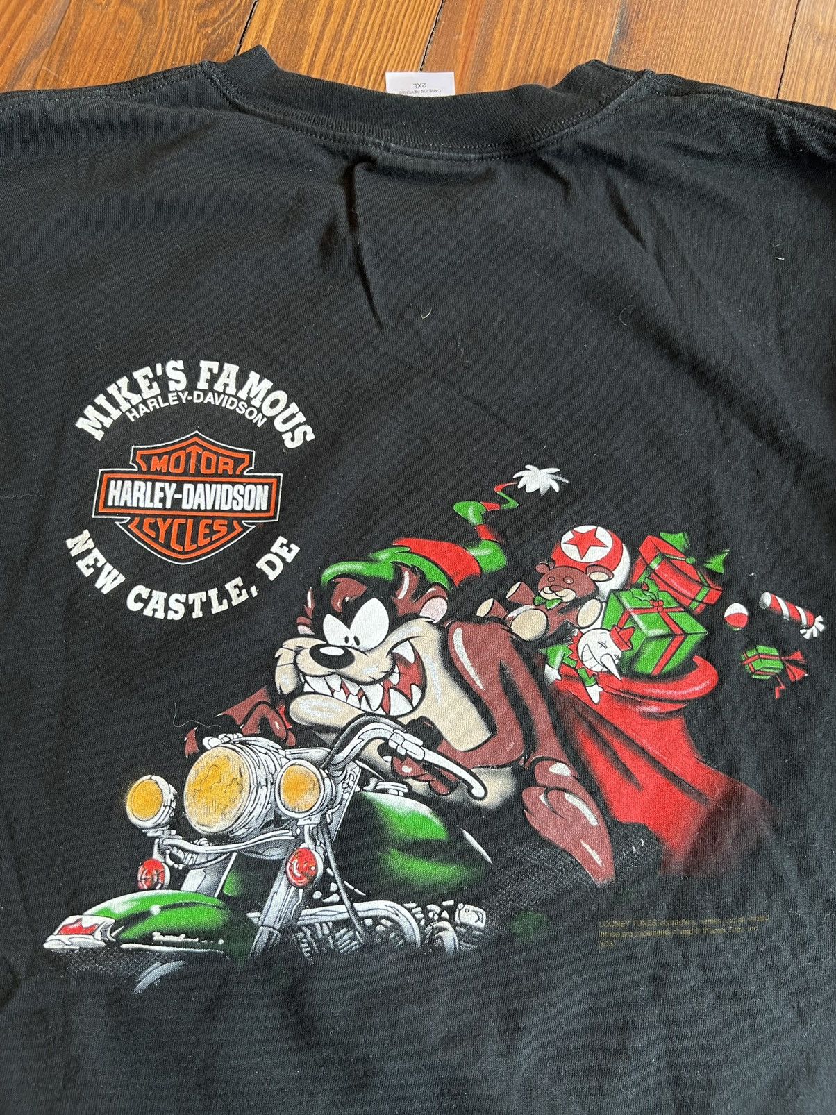 Vintage Vintage Harley Davidson Taz Looney Tunes Bad Boy Long Sleeve Size US XXL / EU 58 / 5 - 7 Thumbnail