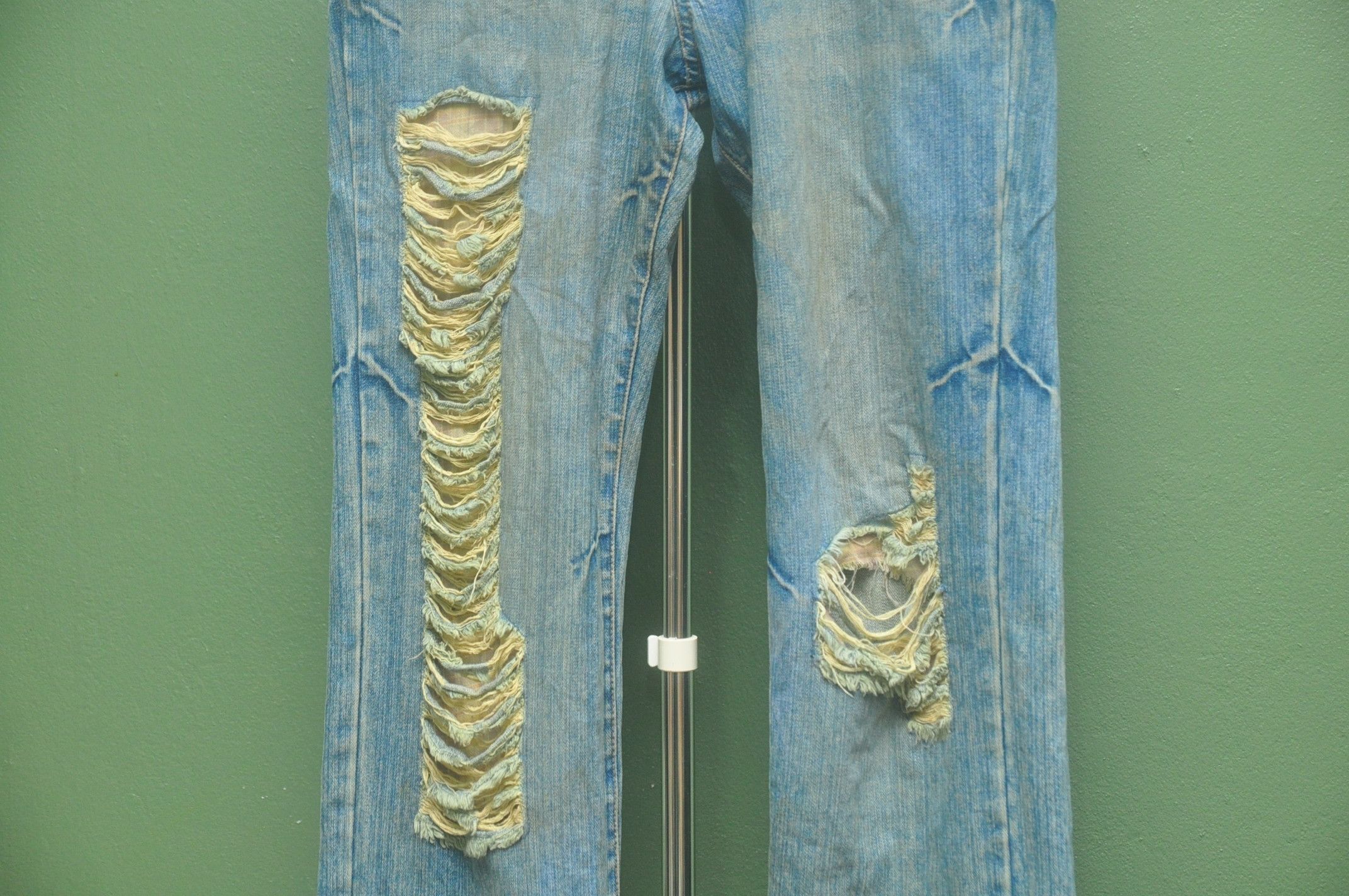 Japanese Brand × Vintage Distressed Denim Jeans Travis Scott Fashion Nirvana Size US 32 / EU 48 - 5 Thumbnail