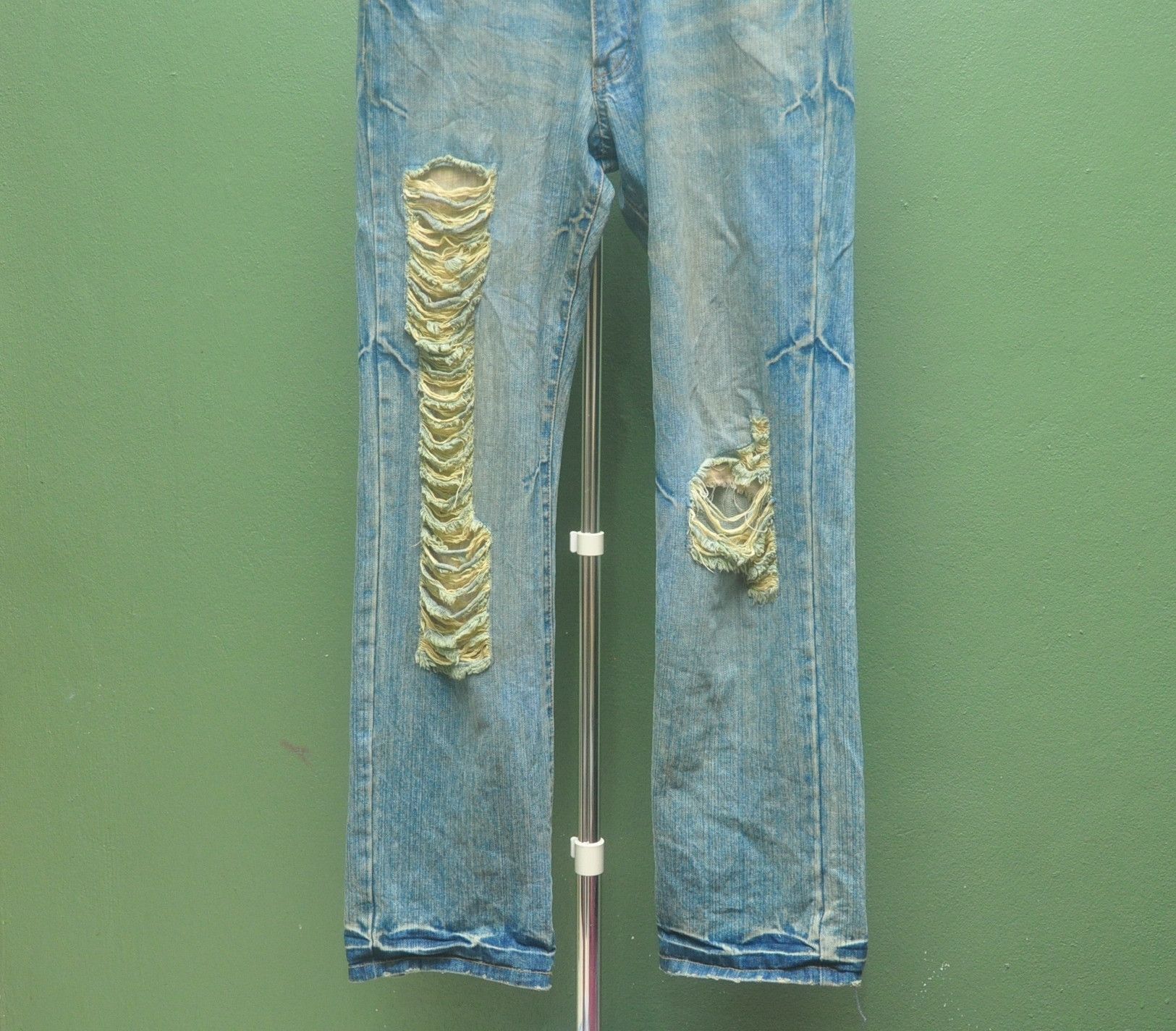 Japanese Brand × Vintage Distressed Denim Jeans Travis Scott Fashion Nirvana Size US 32 / EU 48 - 4 Thumbnail