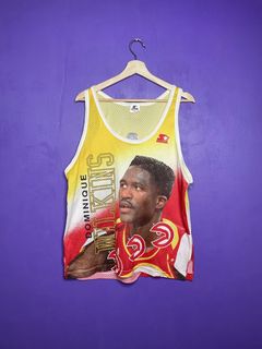 Vintage Atlanta Hawks Basketball Jersey #1 Mesh Tank Top Park