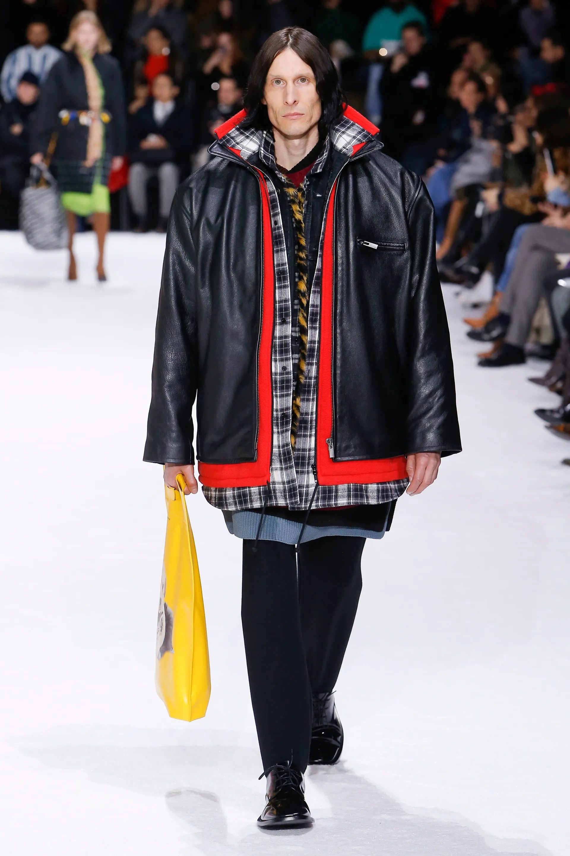 Balenciaga 18AW Layered Leather Rider – HUIBEN