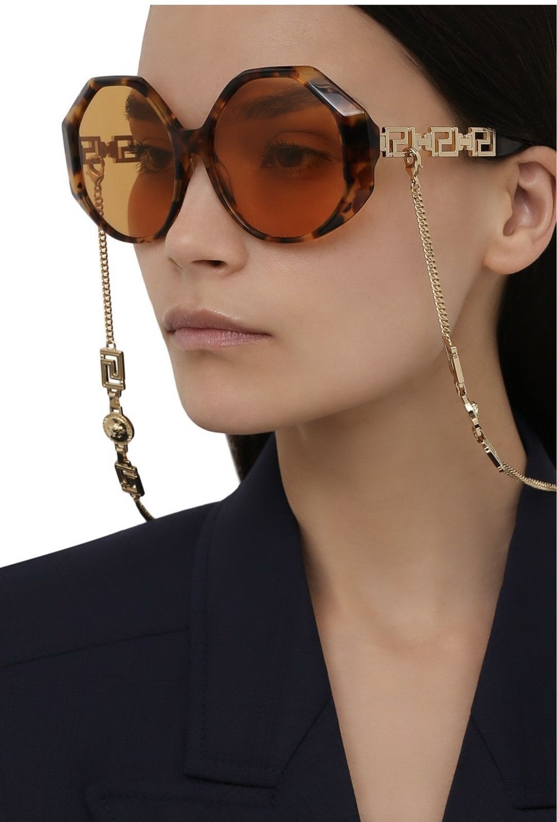 Versace NEW VERSACE VE4395 5119/7 + GOLD CHAIN SUNGLASSES MOD 4395 ...