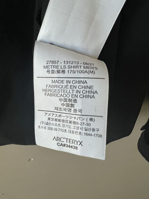 Arc'Teryx Arc’teryx Veilance Metre LS Shirt Zip Up Black | Grailed