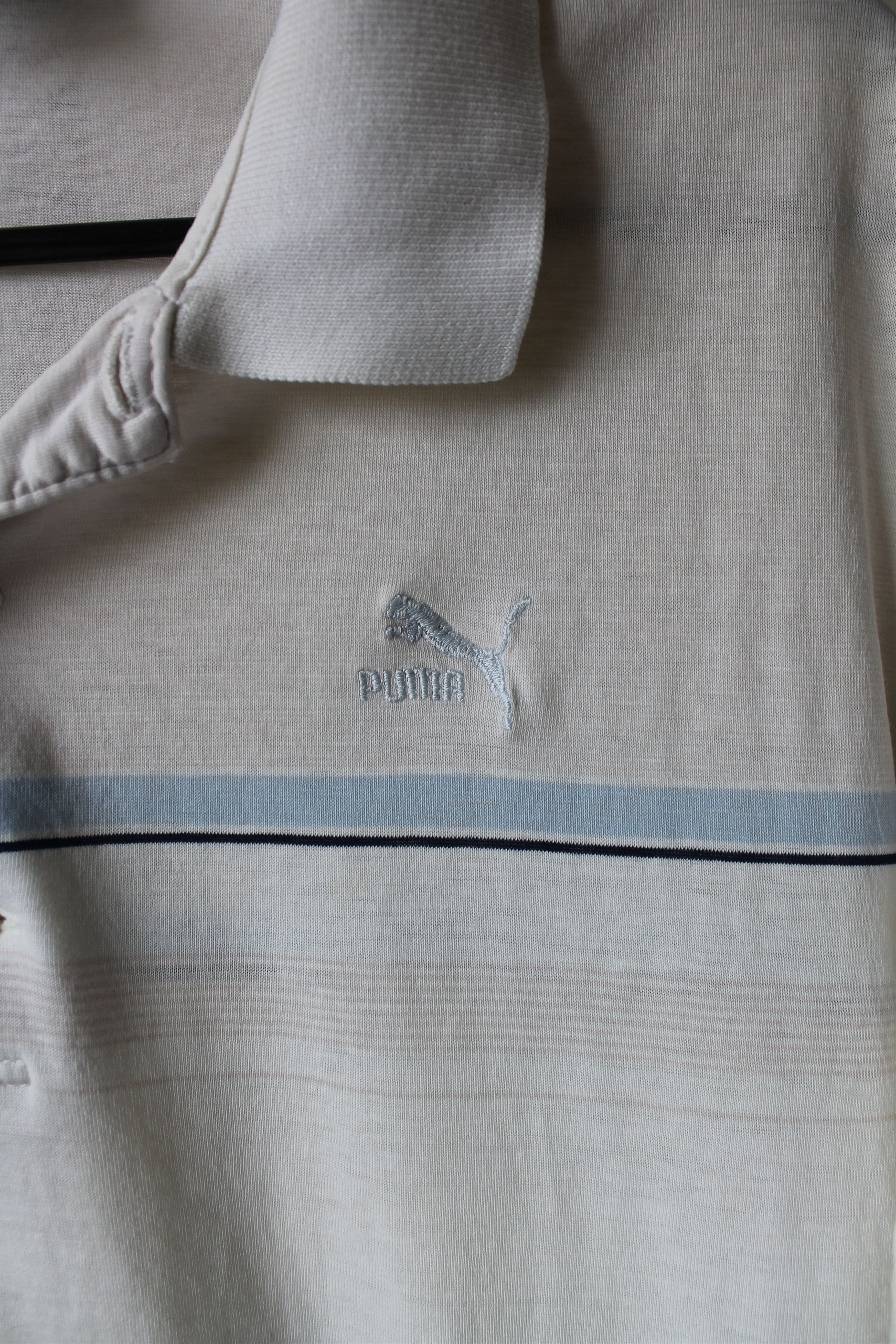 Puma 90's PUMA Vintage Polo Shirt Cotton Size US M / EU 48-50 / 2 - 2 Thumbnail