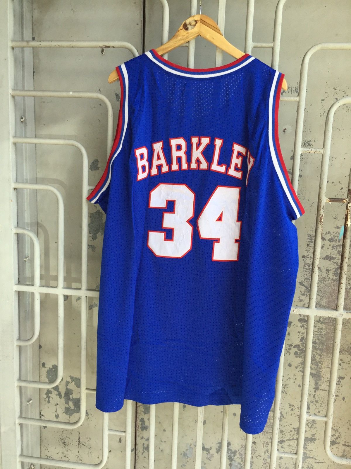 NBA × Vintage Vintage 80s Sixers 34 NBA Classics Jersey Size US XXL / EU 58 / 5 - 2 Thumbnail